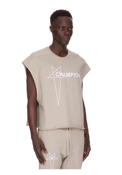 micro tatlin t shirt man pearl RICK OWENS X CHAMPION | CM01E1668 CHJG08